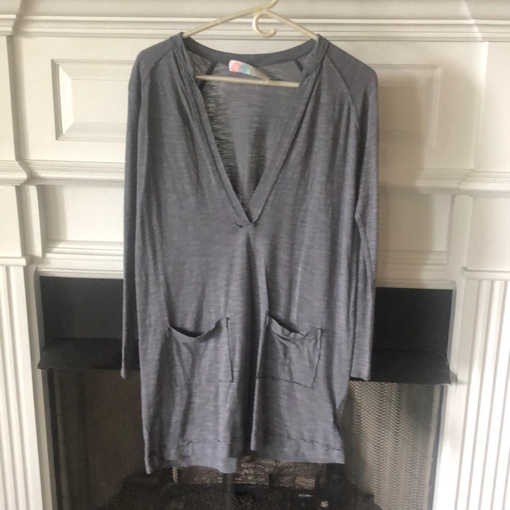 Gray Beach Cover Up